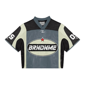 Tontons Custom Made Cropped Mesh Boxy Football Jersey <b>Polyester</b> Football Jersey Soccer <b>Tshirts</b> - Product Image 5