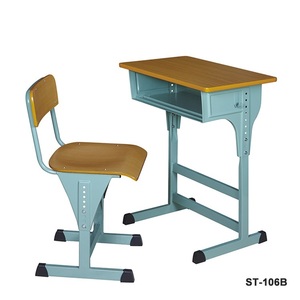 New Arrival SONGYE ST-106B Modern Metal Student Height Adjustable Comfortable School Standard Classroom Desk and <b>Chairs</b> Set ST-1 - Product Image 3