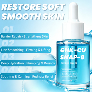 Private Label Blue Copper Peptide Serum Hydrating Smoothing Skin Care Facial <strong>Essence</strong> for Daily Face Nourish <strong>Custom</strong> Logo - Product Image 2