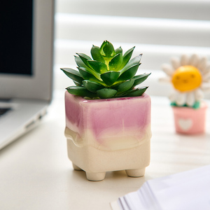 Jolies mini-pots de fleurs en céramique, accessoires de <span class=keywords><strong>jardin</strong></span>, décoration de chambre kawaii, accessoires de bureau, pots de fleurs, cadeaux en pot - Product Image 5