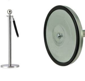 Forniture nuziali coda corda barriera tappeto rosso pali nero argento oro Post acciaio inossidabile controllo folla Stanchion - Product Image 3