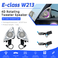 Speaker Tweeter Rotary 4D A-pillar E-class E-coupe dengan Lampu Ambient 64 Warna untuk Mercedes-Benz E-Class W213 C238 2016-2023