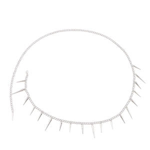 <b>Titanium</b> Steel Waist <b>Chain</b> Spike Punk Style For Women Daily Wear Body <b>Chain</b> - Product Image 5