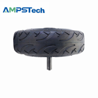 Moteur de moyeu servo sans balais AMPSTech 48VDC, 10 pouces, arbre unique, couple de 30 Nm, étanche IP67, roue de charge de 500 kg pour robot extérieur