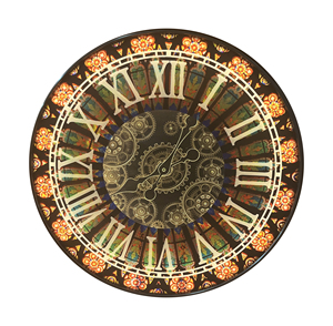 Sắt Đương Đại Kim cơ khí hiển thị đồng hồ treo tường với di chuyển bánh răng - Product Image 5