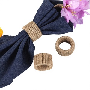 Servilleteros y Anillos de Bambú Redondos de Diseño Moderno Hechos a Mano para Hoteles y Cenas Occidentales, en Stock desde India - Product Image 4
