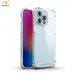 Capa de telefone à prova de choque para iPhone 6 11 14 15 pro max, novidade transparente e elegante, novidade de venda em 2024