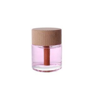 50ml Cylindrical Glass Eco-friendly Recyclable Matte Fragrance Bottle Indoor Decorations Empty <strong>Car</strong> Perfume <strong>Diffuser</strong> Screw Cap - Product Image 3