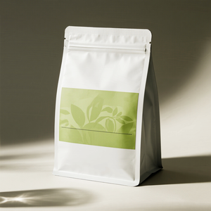 Custom <strong>Logo</strong> <strong>Printed</strong> Eco-friendly Low Moq Hot Stamping Craft <strong>Paper</strong> Coffee Flat Bottom <strong>Bag</strong> <strong>with</strong> Zipper Mylar <strong>Bag</strong> - Product Image 4