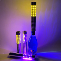 Bâton lumineux LED stroboscopique rechargeable en alliage coloré de 23 cm pour bouteille de champagne, idéal pour bars, Halloween et discothèques