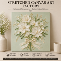 Toile tendue en gros pour peinture diamant 5D, cadre en bois MDF, contour imprimé sur mesure 20/30/40cm, fourniture artisanale en vrac