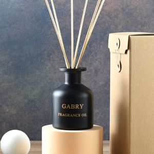 Wholesale Glass for <strong>Reed</strong> <strong>Diffuser</strong> <strong>Bottle</strong> 50ml 100ml 150ml 200ml Home Hanging Room Aroma Perfume Black Empty Cork Sealing Carton - Product Image 4