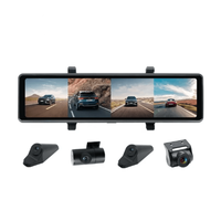 WIFI voiture miroir Dashcam 4CH véhicule voiture caméra 11.26 pouces rétroviseur dashcam gps vision nocturne 1080p voiture dvr enregistreur