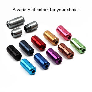 كبسولة معدنية مخصصة مسطحة بدون ربطة عنق أربطة أحذية مرنة نظام إبزيم كسول مصنوع من البوليستر المتين - Product Image 5