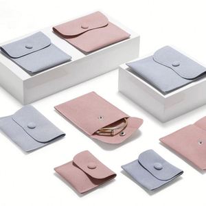 Vente flash - Mini pochettes à bijoux en forme d'enveloppe, fermeture à bouton pression, pochette de luxe pour collier avec rabat, design unique, pochette de haute qualité - Product Image 1