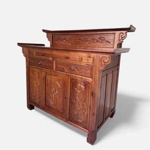 Gabinete de Adoración de Dos Niveles Huong Wood Mai Truc, Elegante Altar de Madera para Espacio de Oración Familiar - Product Image 4