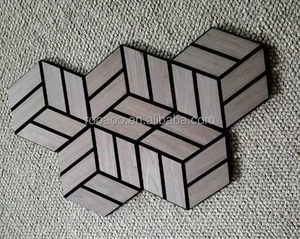 Sculpture sur bois urbaine décoration murale Design Art <span class=keywords><strong>3D</strong></span> placage hexagone bois acoustique mur acoustique <span class=keywords><strong>3D</strong></span> carte du monde <span class=keywords><strong>en</strong></span> bois décoration murale - Product Image 6