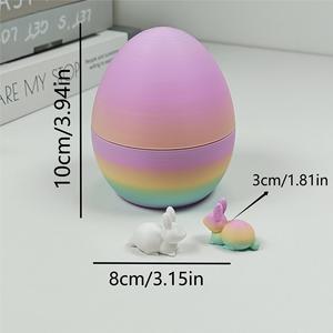 Bán Buôn Handmade 3D Mini Thỏ Và Trứng Trang Trí PVC Phục Sinh Cross-Biên Giới Thủ Công Trẻ Em Của Quà Tặng Cho Khai Thác Sáng Tạo - Product Image 3