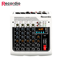 GAX-NJ6, Mixer Audio USB 6 Saluran Mini, Mixer Multifungsi, Daya Fantasi 48V, dengan Fungsi Bluetooth, Mixer Audio USB 6 Saluran, Terbaru, 2022