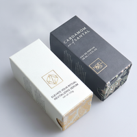 Boîte en carton ivoire personnalisée avec estampage à chaud or, emballage en papier mat, carton OEM, boîte cadeau de vente au détail