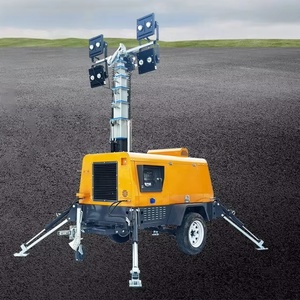 4hvp1600 xách tay 9M di động tháp ánh sáng LED chiếu sáng đầy đủ thủy lực nâng với máy phát điện <span class=keywords><strong>Honda</strong></span> cho ngoài trời - Product Image 2