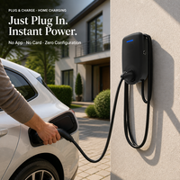 Chargeur de véhicule électrique certifié CE Type 2 7kW, prêt à l'emploi, étanche IP55, borne de recharge murale extérieure pour voiture AC