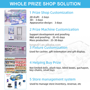 Streetfront Mega Mini Claw máy thương mại máy cẩu nhỏ lợi nhuận cao đồng tiền hoạt động trò chơi Arcade cho cửa hàng đường phố - Product Image 6