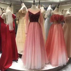 2021新款婚纱礼服水晶奢华蕾丝复古女装时尚美人鱼定制元素手工缝制珠子和钻