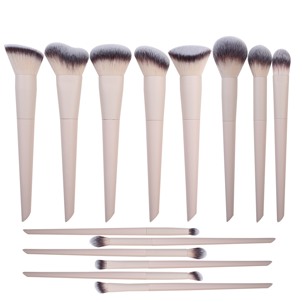 Lot de 14 pinceaux de maquillage professionnels, vente en gros de pinceaux de maquillage personnalisés