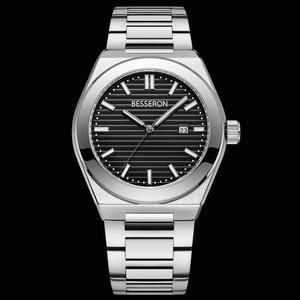 Reloj de Cuero de Lujo para Hombre de 42 mm, con Cristal de Zafiro, Esfera Grande, Movimiento de Cuarzo, Logotipo Personalizado, Importado de Japón, Última Moda - Product Image 2