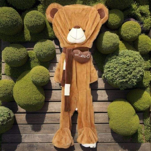 Bán buôn tùy chỉnh Thú nhồi bông đồ chơi khổng lồ mềm Đồ chơi gấu bông da unstuffed động vật sang trọng da peluches gigantes - Product Image 4