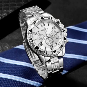 Cross-border <b>men's</b> business <b>watch</b> with steel strap, quartz movement, multi-functional digital scale <b>watch</b>, hollow design - Product Image 5