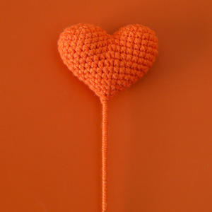 Four Seasons Handmade Crochet Yarn Heart Single Finished Birthday Gift for Girlfriend Mixed <b>Bouquet</b> Making - Product Image 6
