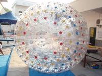 Balle Zorb gonflable de qualité commerciale avec PVC/TPU transparent de 1,0 mm de haute qualité pour l'herbe, le lac et la neige