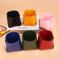 BEARKY boîte de rangement de bureau multifonction en cuir PU pour clés lunettes de soleil pièces de monnaie