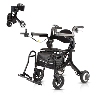 2024 בסגנון חדש למבוגרים כיסא העברה נייד מתגלגל מתקפל חשמלי הליכון עם מושב - Product Image 3