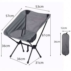 Échantillon Gratuit - Chaise Pliante Portable d'Extérieur pour la Pêche, la Randonnée et le Camping - Chaise Lune Pliante pour Adultes - Product Image 2