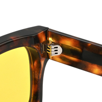 Lunettes de soleil de luxe personnalisées avec logo, monture épaisse TR90, branches en CP, polarisées UV400, pour hommes et femmes, design de créateur, pour l'extérieur