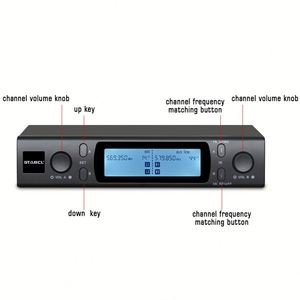 ST-9912 UHF Stereo hệ thống giám sát không dây Vocal sân khấu cụ 2 CH không dây trong tai hệ thống giám sát - Product Image 2