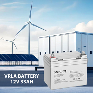 <b>Solar</b> Cell 12v 33ah UPS Deep Cycle <b>Solar</b> Colloidal Lead Acid Battery Used for Emergency Power Equipment - Product Image 1