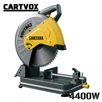 Sierra de Corte en Frío para Metal Profesional de 4400W y 14 Pulgadas CARTVOX CT9350, 1300 RPM, Herramienta Eléctrica Industrial de Alta Precisión, Venta al por Mayor de Fábrica, ISO CE