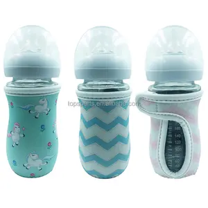 8oz Adjustable Neoprene Baby Milk Bottle Sleeve Thermal Insulation Baby Bottle Covers