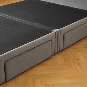 Muebles de Dormitorio Elegantes y Confortables, <span class=keywords><strong>Cama</strong></span> de Lujo con Respaldo Alto y Almacenamiento Lateral Conveniente con Cuatro Cajones - Product Image 4