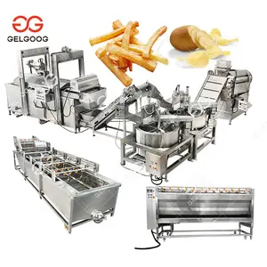 Wavy Potato Chips Making Machine Automatic Low Prices Small Fully Automatic Potato Cassava Chips Making Machines