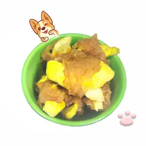 Dog treats wholesale 100% Natural OEM snack high protein chicken wrapped in apple slices dog dental chew dry food pet treats