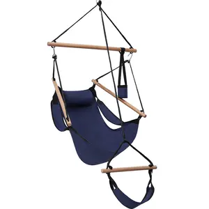 吊绳吊床椅秋千座椅，带可调节多用途支架，适用于任何室内或室外空间