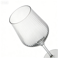 Verre à vin vintage de luxe 21OZ Verre à vin transparent Grand gobelet personnalisé Logo Verres à vin en verre pour la vente en gros