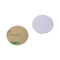 Réinscriptible 125kHz RFID pièce adhésif dos T5577 jeton de carte de contrôle d'accès de proximité TK4100 Dia 25mm porte-clés inscriptible
