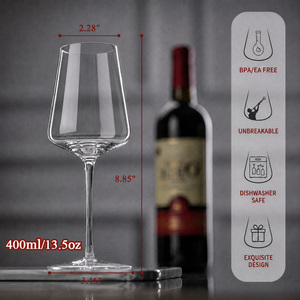 CnGlass Verre à Vin Rouge Gobelet Cristal Transparent Fait Main sur Mesure 100 % Luxe Vintage pour Noël et Fêtes de Mariage - Product Image 3