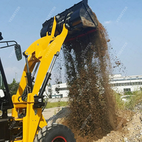 Cina 4x4 traktor Mini Loader Backhoe roda ekskavator Harga Murah mesin YUNNEI silinder hidrolik Huade gigi komponen inti